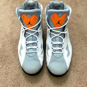 Men Jordan True Flight Wolf Grey Orange